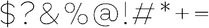 Nuvetra Thin ttf (100) Font OTHER CHARS
