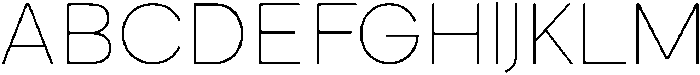 Nuvetra Thin ttf (100) Font UPPERCASE