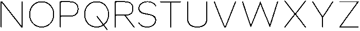 Nuvetra Thin ttf (100) Font UPPERCASE