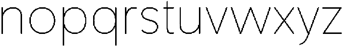 Nuvetra Thin ttf (100) Font LOWERCASE