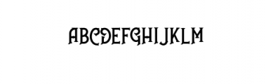 Nufced.ttf Font UPPERCASE