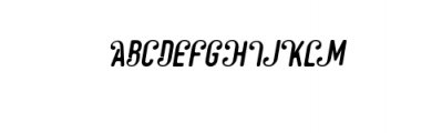 Nurhaliza Italic.ttf Font UPPERCASE