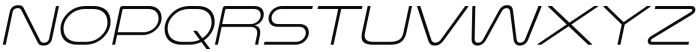 Nulshock Extra Light Italic Font LOWERCASE