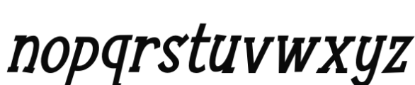 Nuuk Bold Italic Font LOWERCASE