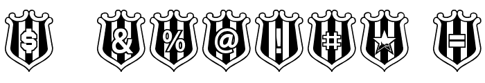 NUFC Shield Font OTHER CHARS