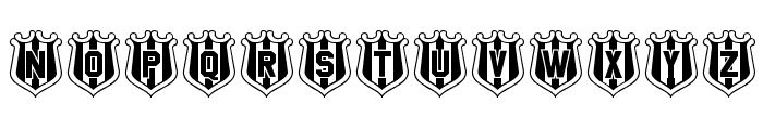 NUFC Shield Font LOWERCASE