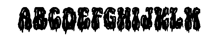 Nuclear Groovy Font UPPERCASE