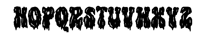 Nuclear Groovy Font LOWERCASE