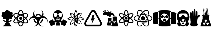 Nuclear Icons Font UPPERCASE