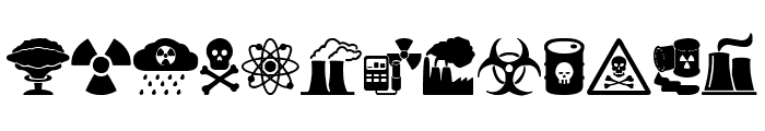 Nuclear Icons Font UPPERCASE