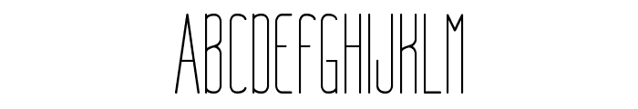 NueLight Font UPPERCASE
