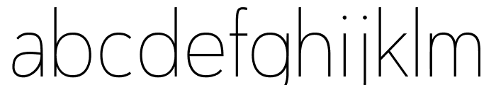 Nugo Sans Light Font LOWERCASE