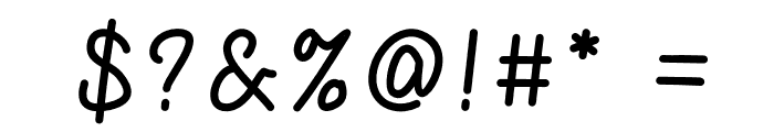 NulisoDonationware Font OTHER CHARS