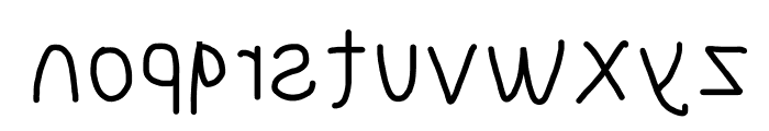 NumbBunny Reversed Font LOWERCASE