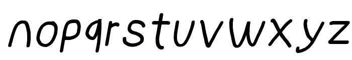 NumbBunny SemiBold Italic Font LOWERCASE