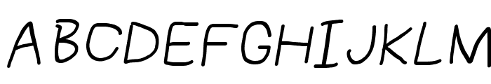 NumbBunny Wide Italic Font UPPERCASE