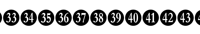 Numberpile-Regular Font LOWERCASE
