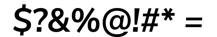 Nunito Sans Bold Italic Font OTHER CHARS
