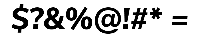 Nunito Sans ExtraBold Italic Font OTHER CHARS