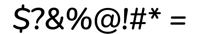 Nunito SemiBold Italic Font OTHER CHARS