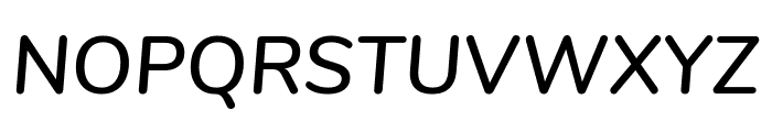 Nunito SemiBold Italic Font UPPERCASE