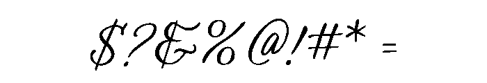 Nuptial Liberty Font OTHER CHARS