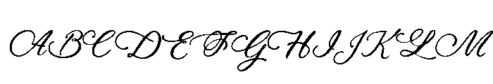 Nuptial Liberty Font UPPERCASE