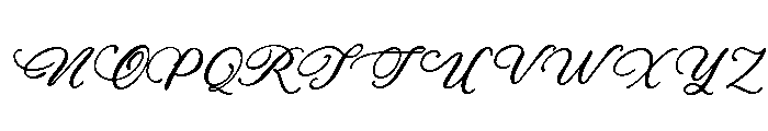 Nuptial Liberty Font UPPERCASE