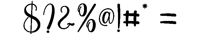 Nursery Font OTHER CHARS