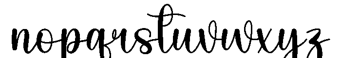 Nursery Font LOWERCASE