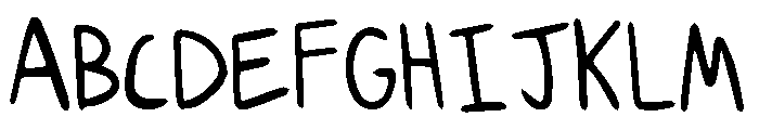 Nutty Pen Font UPPERCASE