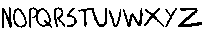 Nutty Pen Font UPPERCASE
