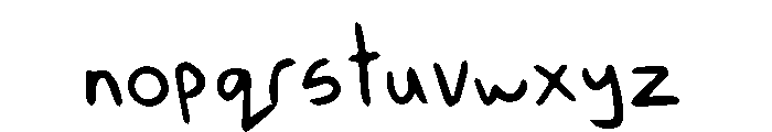 Nutty Pen Font LOWERCASE