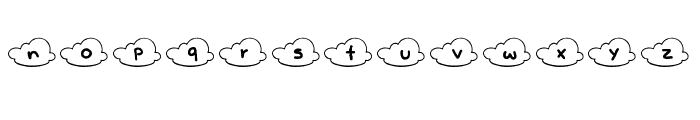 nubes Font LOWERCASE