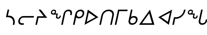 nunacom italic Font LOWERCASE