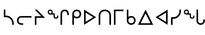 nunacom Font LOWERCASE