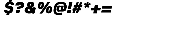 Nuber Black Italic Font OTHER CHARS