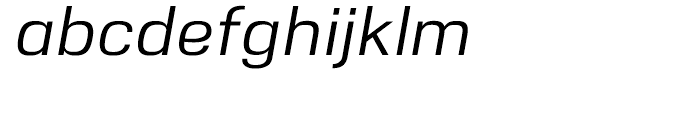 Nuber Medium Italic Font LOWERCASE