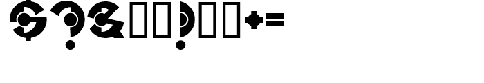 Nucleus Regular Font OTHER CHARS