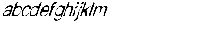 Nude Thin Italic Font LOWERCASE