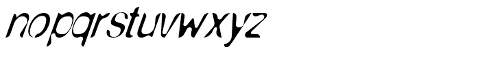 Nude Thin Italic Font LOWERCASE