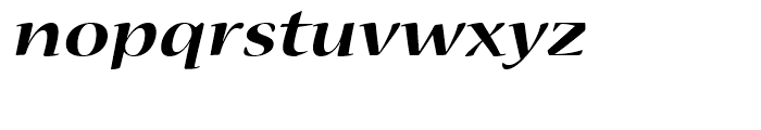 Nueva Bold Extended Italic Font LOWERCASE