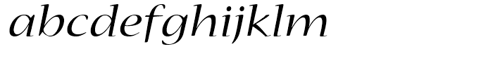 Nueva Extended Italic Font LOWERCASE