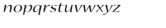 Nueva Extended Italic Font LOWERCASE