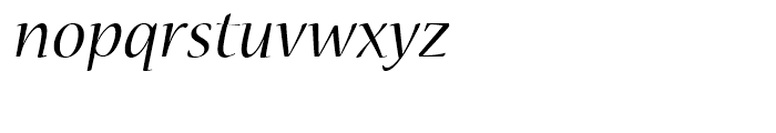 Nueva Italic Font LOWERCASE