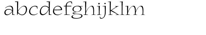 Nueva Light Extended Font LOWERCASE