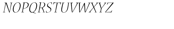 Nueva Light Italic Font UPPERCASE