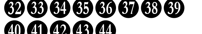 Numberpile Regular Font LOWERCASE