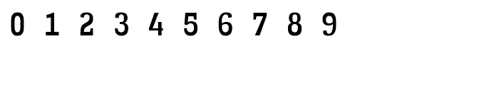 Numbers With Rings Serif Font OTHER CHARS
