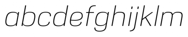 Nuber Light Italic Font LOWERCASE
